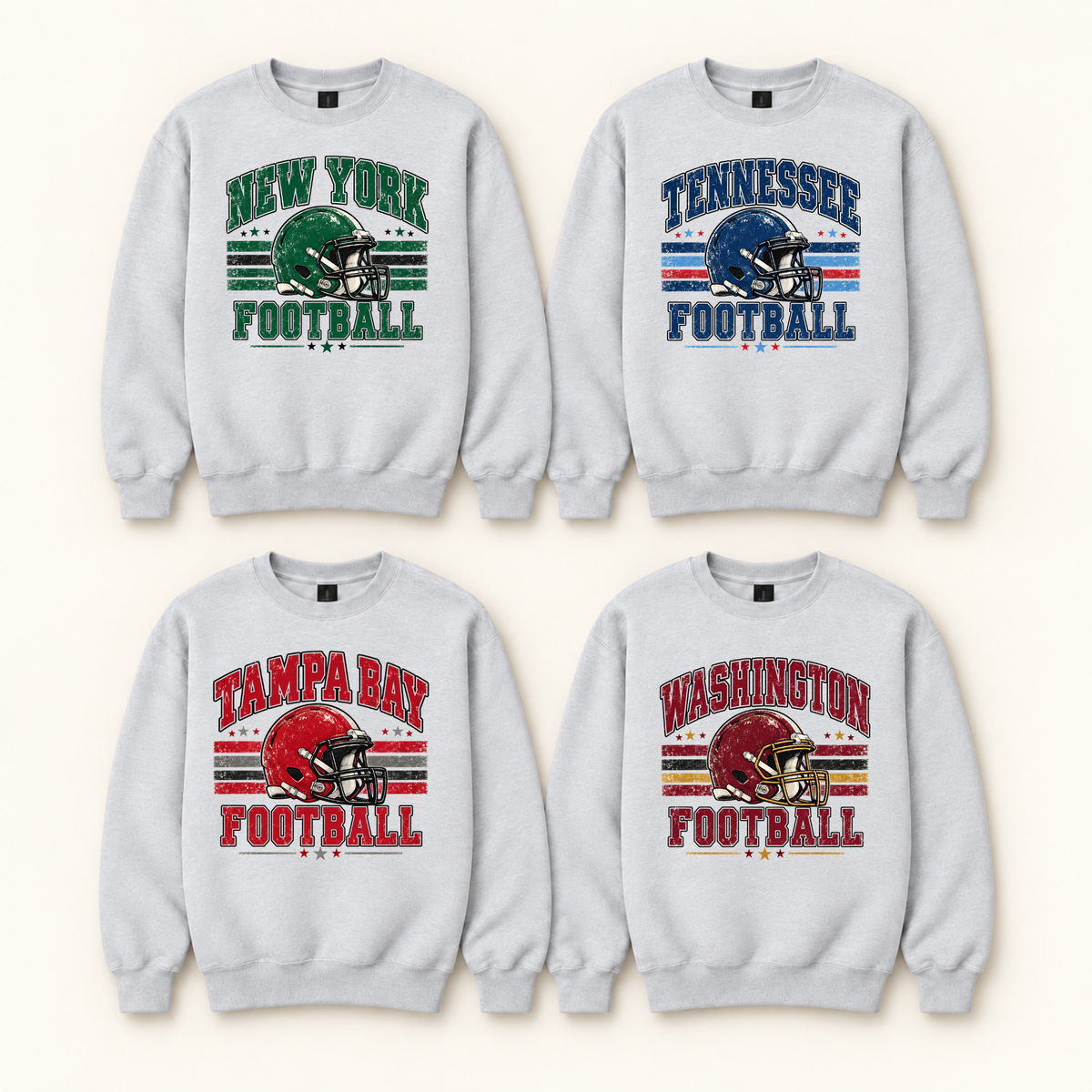 Football Crewneck Sweatshirt | Pick Your City