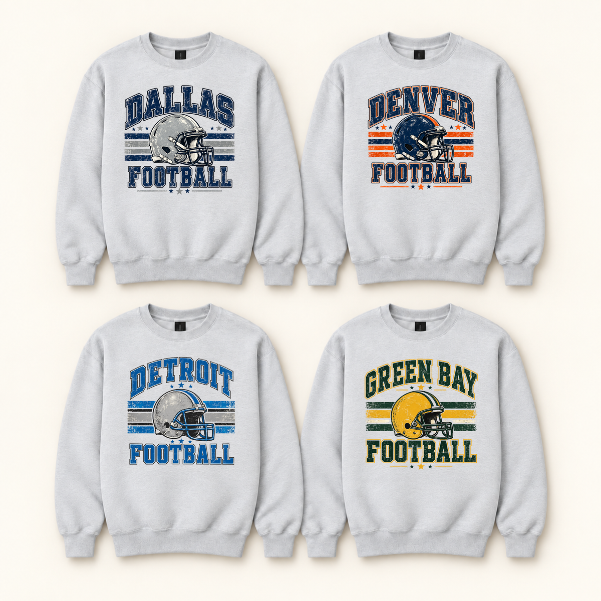 Football Crewneck Sweatshirt | Pick Your City