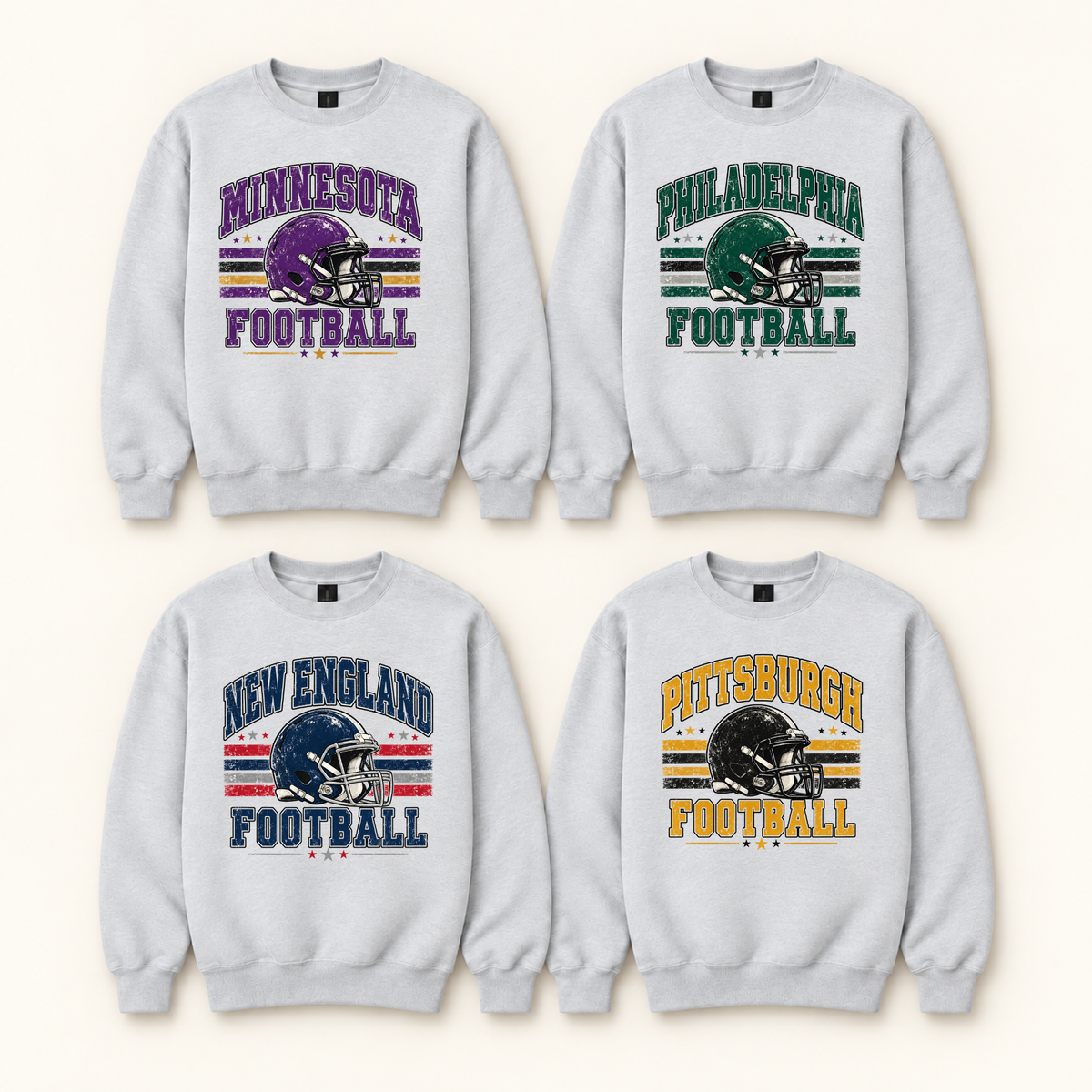 Football Crewneck Sweatshirt | Pick Your City