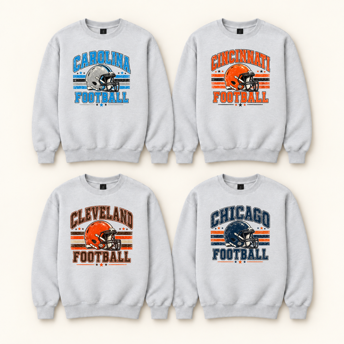 Football Crewneck Sweatshirt | Pick Your City